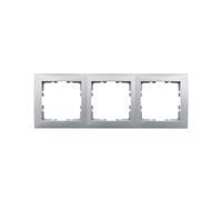 Marco triple Berker B.Quadrat aluminio 5310138994
