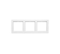 Marco triple Berker Q.1 horizontal/vertical blanco nieve 10136089