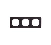 Marco triple Berker R.1 horizontal/vertical IP20 negro 10132145