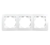 Marco triple blanco, diseño elegante, material resistente, ideal para fotos o artesanías, perfecto para decoraciones y exhibiciones.