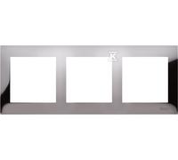 kontakt-simon Simon 54 5902787827380 Premium Triple Metal Frame Dark Steel DR3/67