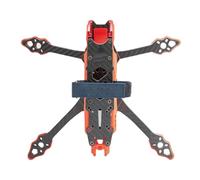 Marco UAV de fibra de carbono de alta resistencia de 5 pulgadas con brazos de 6 mm para carreras FPV y fotografía aérea, marco FPV con disipación de calor