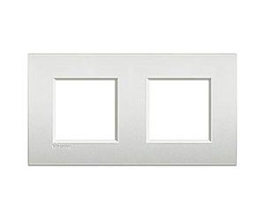 Marco2+2 módulos 2 elementosLivinglight AirBTICINO LNE4802M2PRBlanco perla