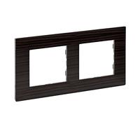 Marco2 elementosLegrand 864972serie Niloe Step Madera Oscura