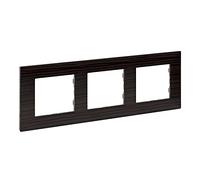 Marco3 elementosLegrand 864973serie Niloe Step Madera Oscura
