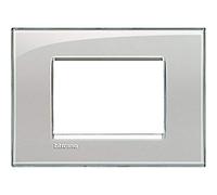 Marco3 módulosLivinglightBTICINO LNA4803KGGris hielo