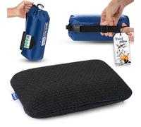 Marcolumb Almohada de Viaje para Camping, con Espuma viscoelástica ergonómica con Funda para regulación de la Temperatura, Fabricado en Verde