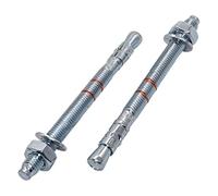 Marcopol Paquete de 4 anclajes de cuña M10 x 150 mm, tacos de metal, fijación de mampostería, anclaje de expansión de hormigón (4, M10 x 150 mm)