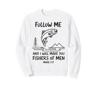 Marcos 1:17 Christian Angler Trucha Pesca Al Aire Libre Sudadera