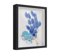 Marcos con Profundidad, 22x27cm Marcos para Cuadros 3D,Marco de Madera Profundo para Mesa Pared, Marco de Foto de Caja de Sombra 3D,Cuadros Vitrina para Medalla,Flor,Recuerdo, Manualidades,Negro (3cm)