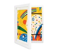 Marcos de arte para niños, apertura frontal, tamaño A4, marco de fotos para niños, muestra imágenes en vertical u horizontal, marcos de almacenamiento para obras de arte para niños, dibujo y