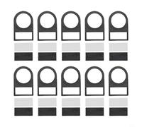 Marcos de etiquetas de control de interruptor de botón eléctrico de plástico de 22 mm, anillos de montaje industriales 100 unids para clasificación de paneles de panel de empuje negro