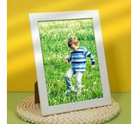 Marcos de fotos A4 horizontal y vertical, tablero de fotos rectangular de madera MDF, marcos grandes blancos de 8.3 x 11.7 pulgadas para sala de estar