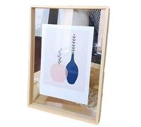 Marcos De Fotos De Madera De Doble Cara, AcríLico, para Herbario, Muestra De Plantas, Flores Prensadas Y Hojas Secas(A4)