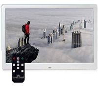 Marcos de Fotos Digitales 15 Pulgadas 2.4G Remoto Álbum de Fotos electrónico de 15.6 Pulgadas HD 1080P máquina de Publicidad para Colgar en la Pared de Formato Completo Soporte SD, MMC, Disco U Marc