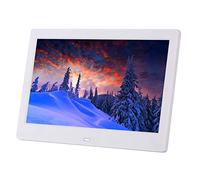 Marcos de Fotos Digitales Álbum electrónico HD de Escritorio para el hogar de 10,1 Pulgadas, Compatible con Reloj/Calendario/Reloj Despertador/Video/música/reproducción de Video Regalo Deco