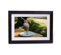 Marcos de Fotos Digitales Color de Grano de Madera/Negro 10,1 Pulgadas WiFi Smart Digital HD Álbum de Fotos electrónico Cloud Touch Máquina Todo en uno Resolución 800 * 1280 (Negro)