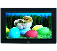 Marcos De Fotos Digitales De 9 Pulgadas, Operación Simple Electrónica, Reproductor De Publicidad Multimedia, Video, Música, Reproducción De Imágenes, Reloj, Función De Calendario (Negro)