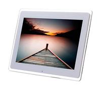 Marcos de Fotos Digitales HD de 14 Pulgadas, máquina de Publicidad Ultrafina con función de Reloj/Calendario, se Puede Montar en la Pared Regalo Decorativo