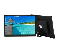 Marcos de Fotos Digitales HD, resolución 1280 × 800, Soporte para Montaje en Pared, con Control Remoto/Manual de Usuario/Soporte/Adaptador de Corriente Marco de Fotos Digitales