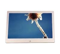 Marcos de Fotos Digitales Multifuncional Compatible con Calendario/Reloj/Encendido/Apagado automático/reproducción simultánea de imágenes y música, Reproductor de Publicidad HD de 13 Pulgadas Regalo