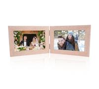 Marcos De Fotos Doble Madera, Marco De Fotos Doble Plegables(2x10x15cm)