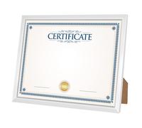 Marcos de fotos Giverny de 8,5 x 11, marcos de fotos blancos para exhibir en la pared o sobre la mesa, dise o simple, marco con acabado brillante