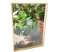 Marcos De Fotos para PóSter, Certificado/Imagen, Marco De Fotos con Textura De Madera, Marco De Fotos De Doble Cara con Lente AcríLica Transparente(A4)