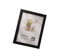 Marcos De Fotos Wood Picture Frame 10X15/15X20/20X25cm Living Decor A4 Honors Certificate Document Photo for Wall Hanging Desktop(Black,A4 21X30cm)
