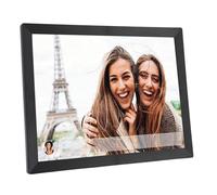 Marcos de Imágenes Digitales de 15 Pulgadas WLAN 1024x768 HD IPS Bread de Fotos con Pantalla Táctil, Aplicación Vphoto, Rotación Automática, Varios Idiomas para en Casa,