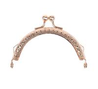 Marcos De Metal Para Monedero 2 uds 8,5 cm marco redondo de Metal bolso mano con asa cierre broche bolsas Hardware(Light yellow)