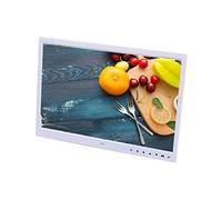 Marcos Digitales 15In Ips Pantalla Multifunción con Control Remoto Se Puede Utilizar para la Decoración Del Hogar Y Regalos de Vacaciones Soporte Multi-Languauge,Blanco