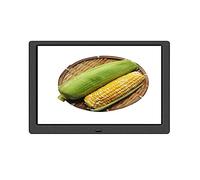 Marcos Digitales Foto 10.1In Ips Completa Ver Estante de Supermercado Publicidad Máquina 1280X800 Reloj Soporte de Alta Resolución Calendario Video Foto,Negro