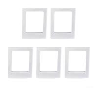 Marcos magnéticos para fotos Instax Mini, paquete de 5 para una fácil decoración de cocina (blanco)