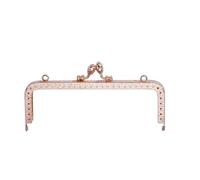 Marcos metálicos con cierre de beso, Cerradura de cierre de beso con marco de monedero de Metal for manualidades, fabricación de bolsos de varios tamaños(20.5cm)