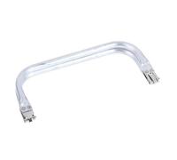 Marcos metálicos con cierre de beso, Marco de bolso de aluminio for bricolaje con cierre tipo beso, varios tamaños plateados(220x90mm)