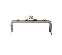 Marcos metálicos con cierre de beso, Monedero de metal con cierre tipo beso, bronce, varios tamaños(12.5cm)