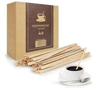 MARCPRINT 1000 Palitos Cafe Desechables - Paletinas Cafe Desechables de Madera de 14 cm - Paletinas de Cafe 100% Naturales y Biodegradables - Palitos Removedores de Cafe - Agitadores Cafe y Te