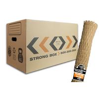 MARCPRINT Pack 10 Cajas Mudanza + Malla - Cajas Carton Mudanza (50x30x30cm) Reforzadas y Resistentes - Cajas de Carton Certificación FSC - Cajas de Carton Mudanza 100% Reutilizables