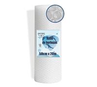 MARCPRINT Rollo Burbujas Embalaje 50 cm Ancho x 20 m Longitud - Papel Burbujas Embalaje Perfecto para Mudanza, Envíos - Transparente