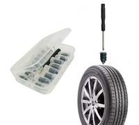 Marcraft Kit de reparación de neumáticos de 20 piezas | clavos de tornillo de goma | Kit de reparación de pinchazos de coche con destornillador | Reparación universal de neumáticos | Clavo de goma