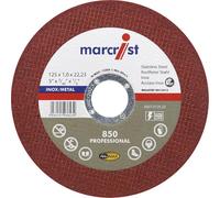 Marcrist Discos de corte 125 x 1 mm, acero inoxidable, ultrafinos, forma recta, 25 unidades