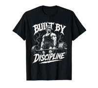 Marcus Aurelius Estoicismo Gimnasio Culturismo Disciplina Camiseta gráfica económica, Hombre, Negro, XL