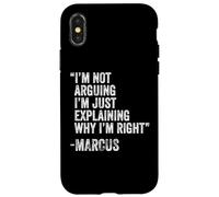 Marcus Cita Divertido Cumpleaños Personalizado Nombre Idea Ingeniero Carcasa para iPhone X/XS