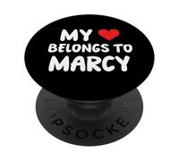 Marcy - Mi corazón pertenece a Marcy - Amor PopSockets PopGrip Adhesivo