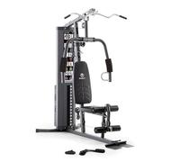 Marcy Multiestacón para Entrenamiento Multifuncional MWM-4965. para Gimnasio en casa. De 70 kg a 90 Kg con polea, Brazos y piernas, Color Negro