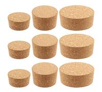 Mardatt Juego de 9 tapones de corcho cónicos grandes de 3 tamaños, surtido #48 #34 #28, tapones de madera para botellas de vino, cerveza y proyectos de manualidades