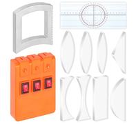 Mardatt Juego de experimentos ópticos de física, prisma triangular de refracción reflector, lente convexa y lente cóncava, fuente de luz láser de tres vías, conjuntos de óptica física, enseñanza