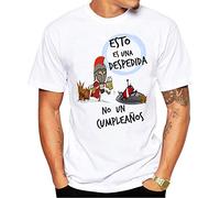 MardeTé Camiseta Esto es una Despedida no un cumpleaños. Camiseta para Despedida de Solteros. Ideal para Grupos de Amigos en la Fiesta. (XL)