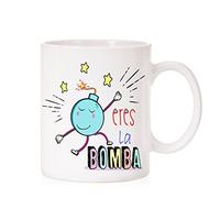 MardeTé Taza Eres la Bomba. Taza de Regalo Ideal para Amistad o Familia. Regalo cumpleaños. Amigo Invisible. Navidad. Reyes Magos. Papa Noel